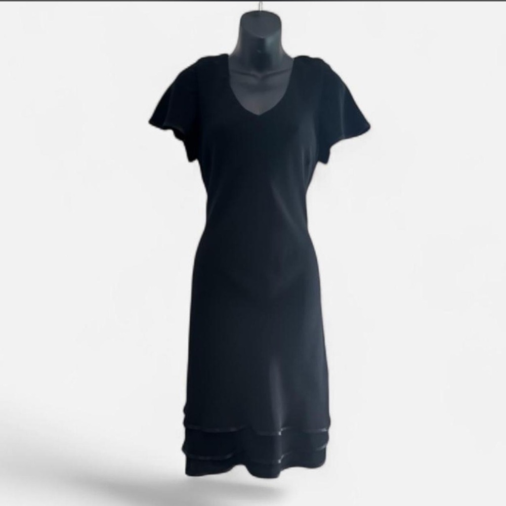 SL Fashions Black Layered Dress